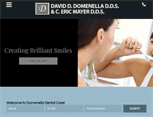 Tablet Screenshot of domenelladentalcare.com
